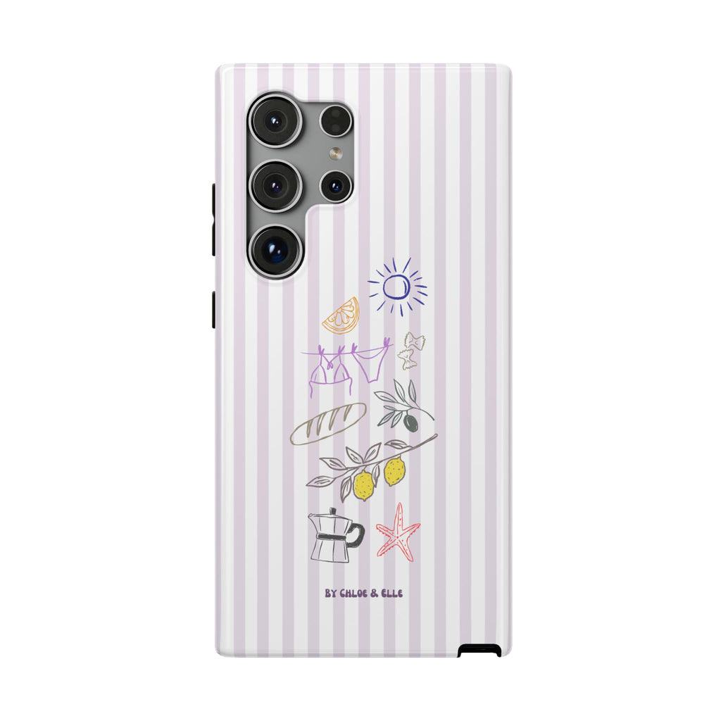 Amalfi Dreaming Petunia Phone Case
