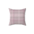 The Plaid Edit Mauve Faux Suede Pillow