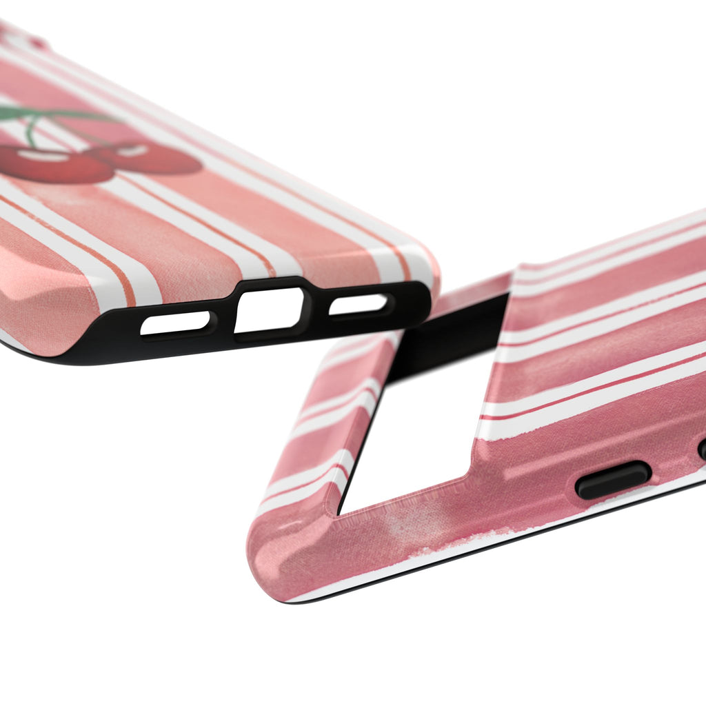 Cherry Orchard Stripes Phone Case