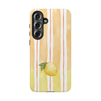 Lemon Orchard Stripes Phone Case