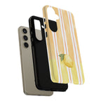 Lemon Orchard Stripes Phone Case