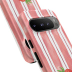 Strawberry Orchard Stripes Phone Case