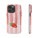 Strawberry Orchard Stripes Phone Case