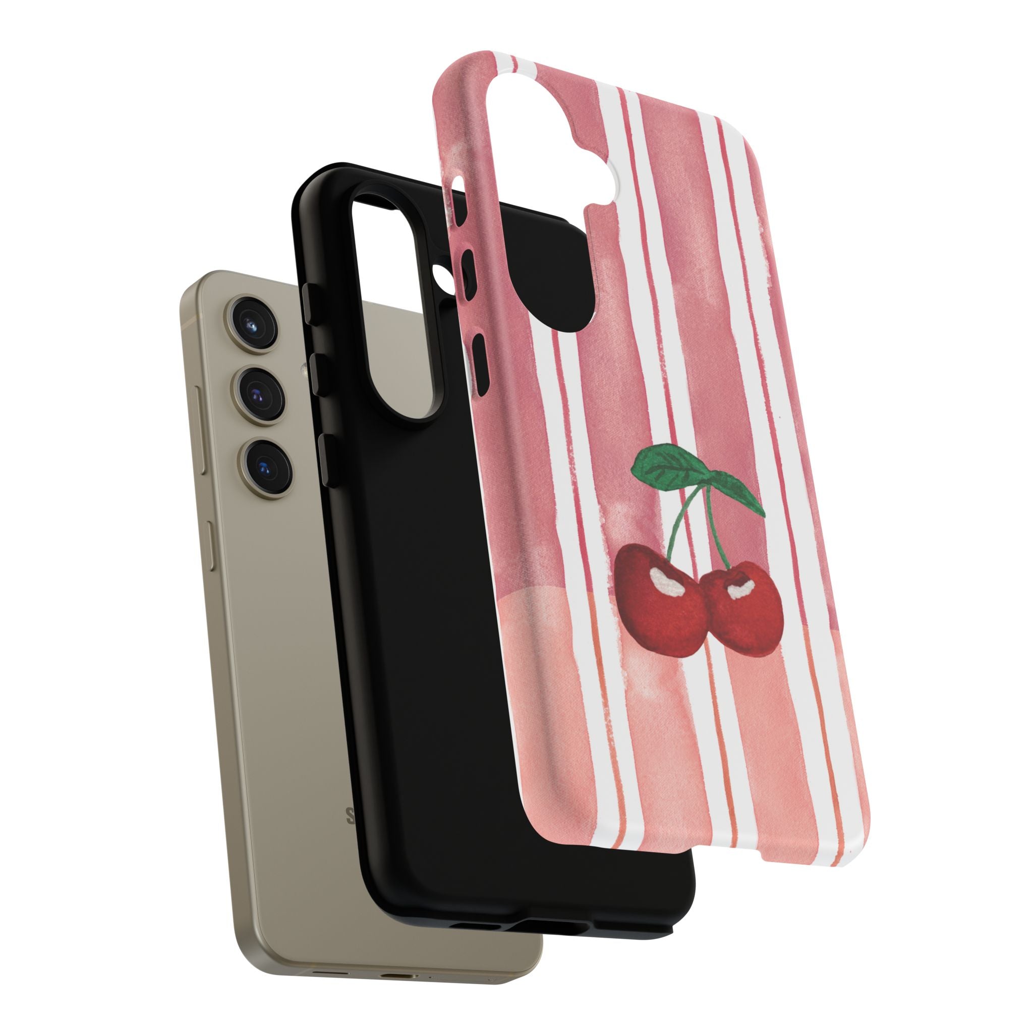 Cherry Orchard Stripes Phone Case