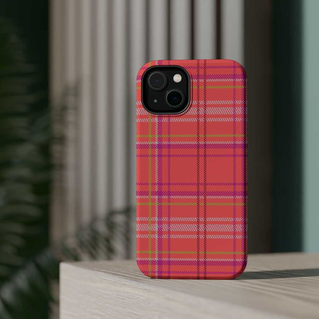 Golden Girl Plaid Magnetic Phone Case