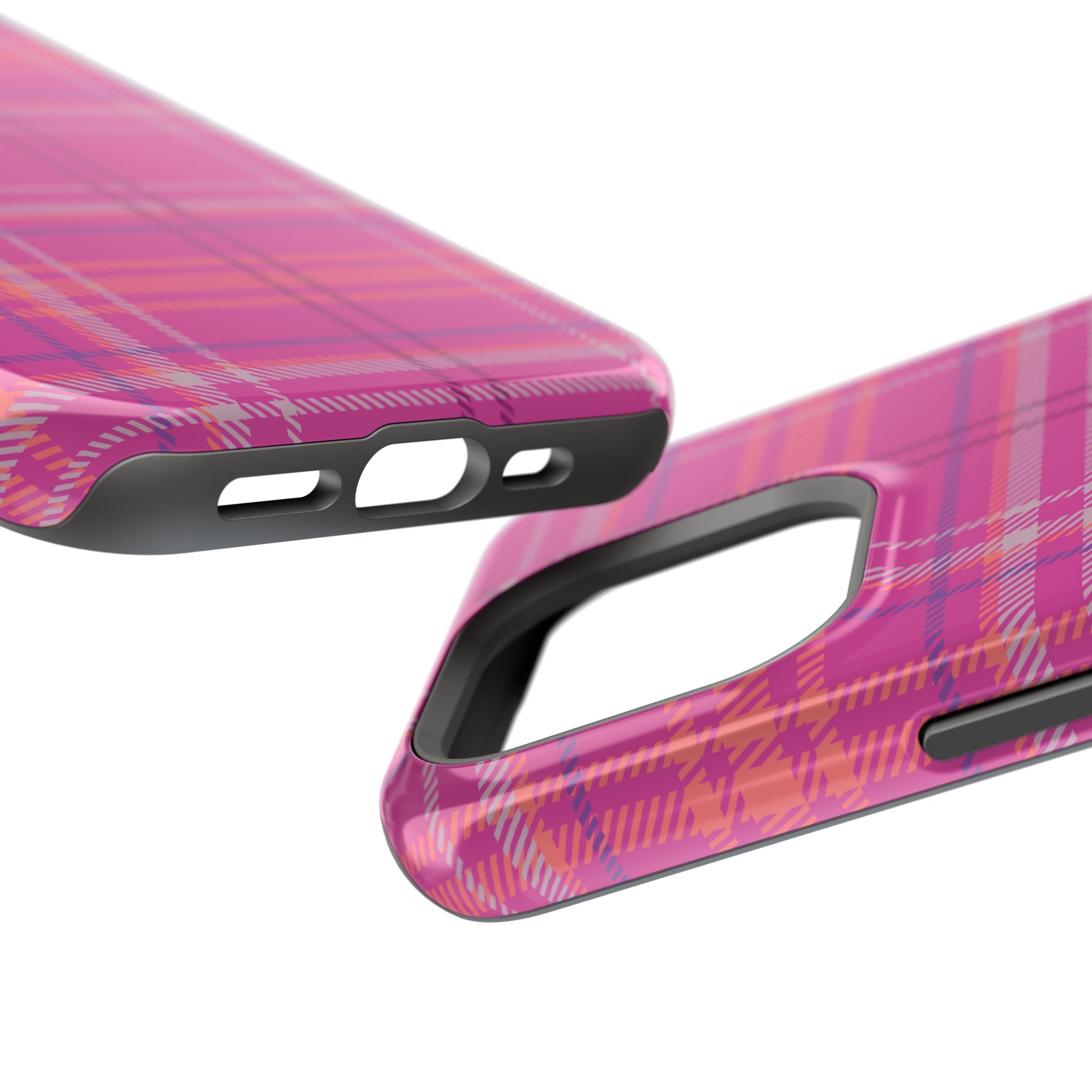 Berry Crush Plaid Magnetic Phone Case