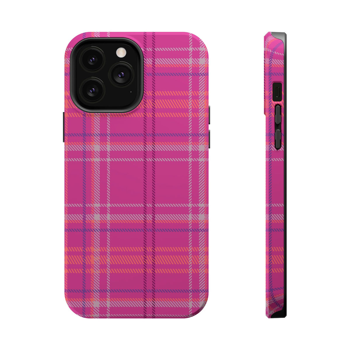 Berry Crush Plaid Magnetic Phone Case