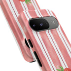 Strawberry Orchard Stripes Phone Case