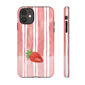 Strawberry Orchard Stripes Phone Case