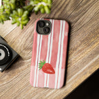 Strawberry Orchard Stripes Phone Case