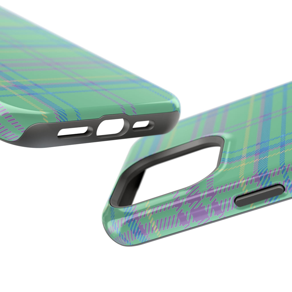 Fresh Energy Plaid Magnetic Phone Case