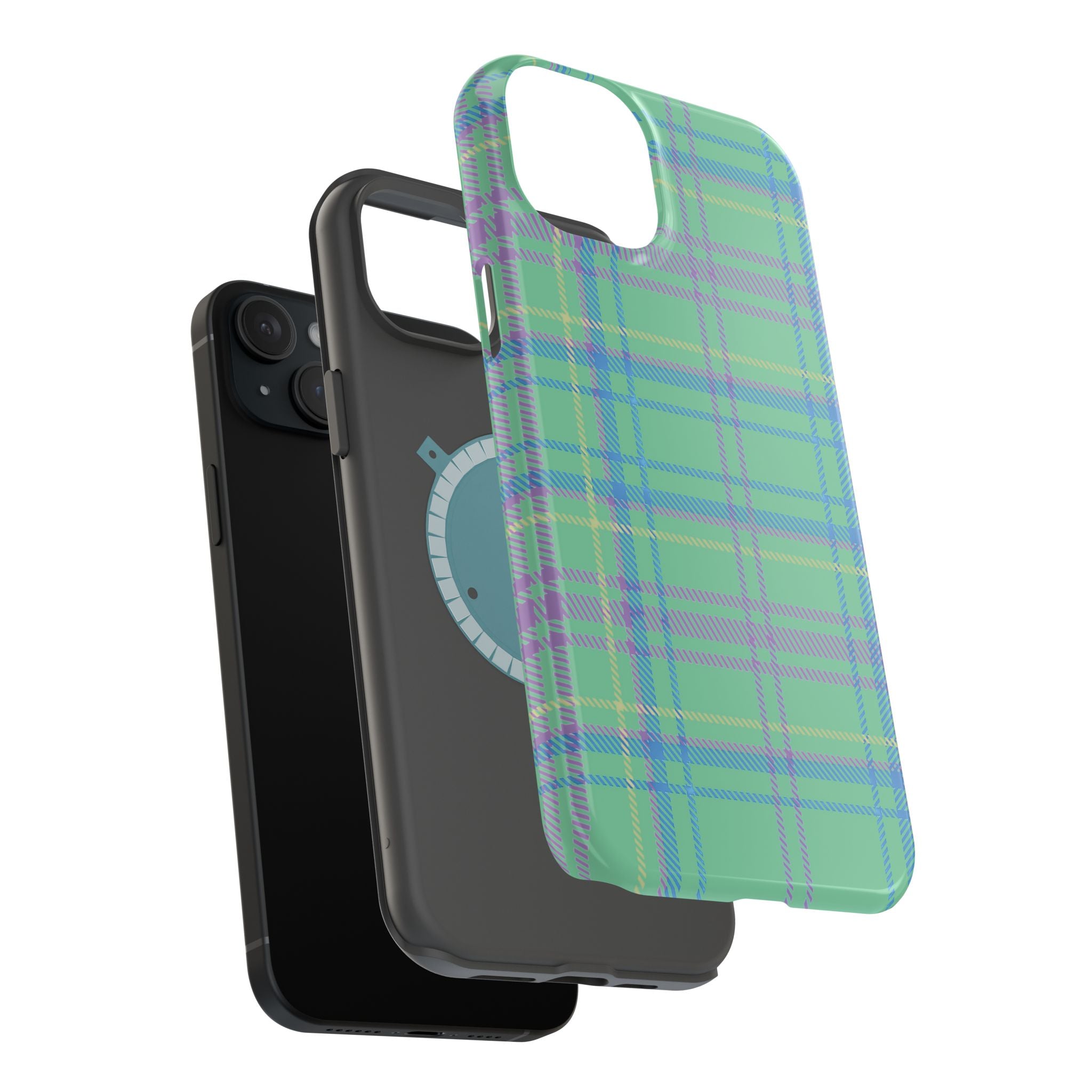 Fresh Energy Plaid Magnetic Phone Case