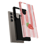 Strawberry Orchard Stripes Phone Case