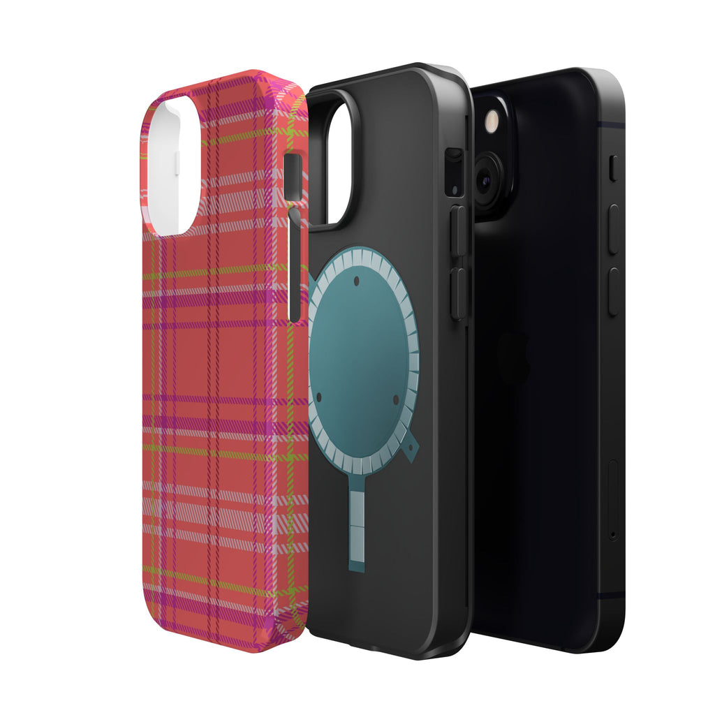 Golden Girl Plaid Magnetic Phone Case