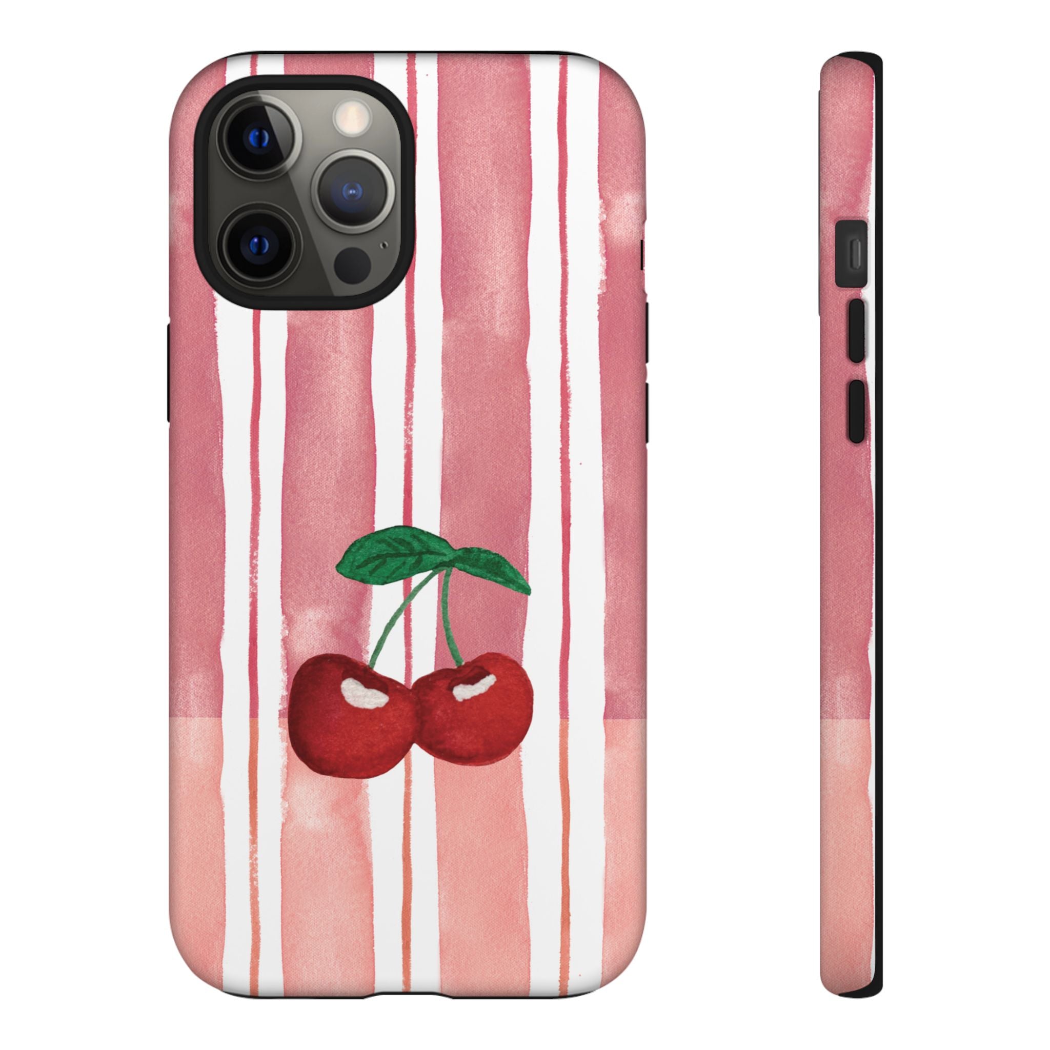 Cherry Orchard Stripes Phone Case