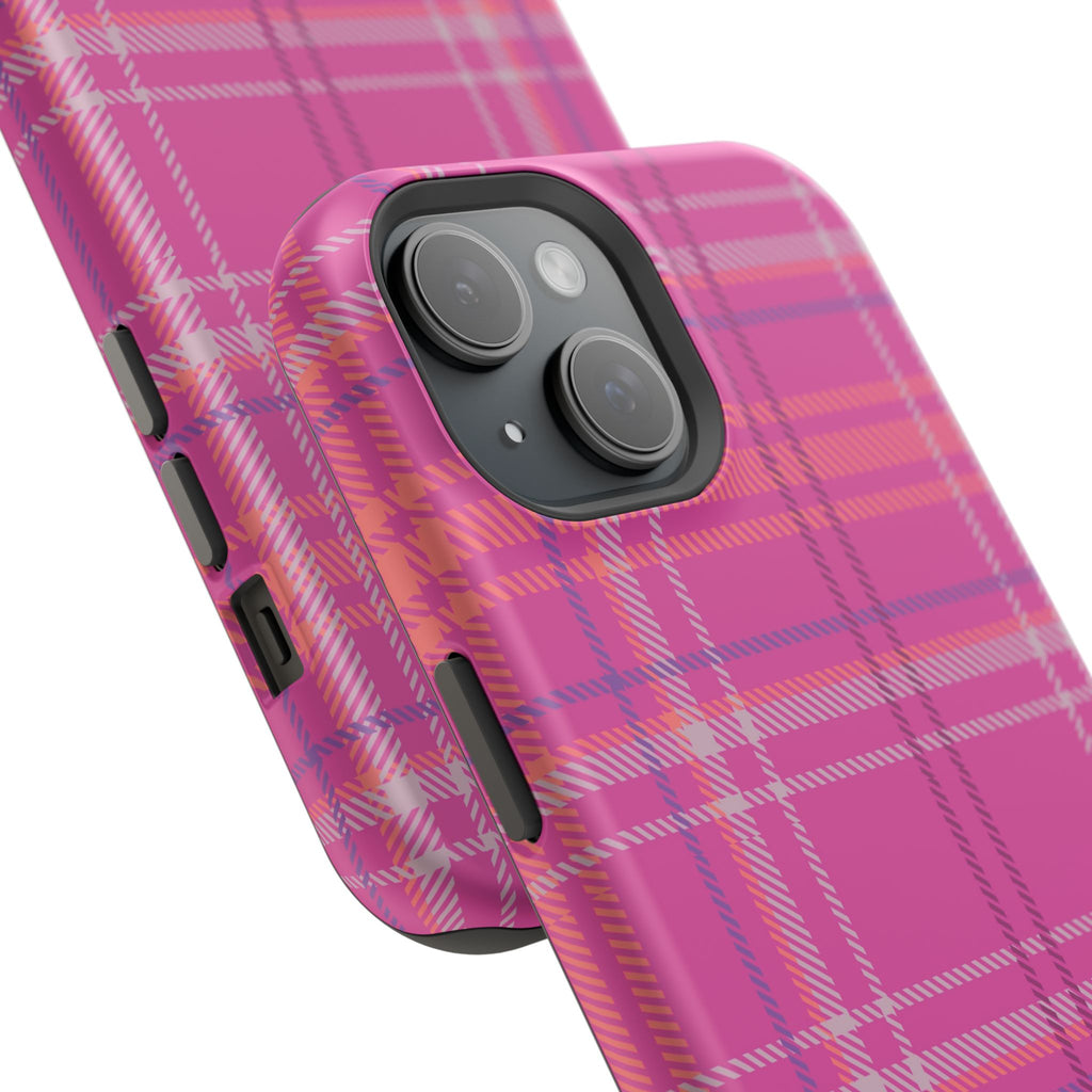 Berry Crush Plaid Magnetic Phone Case