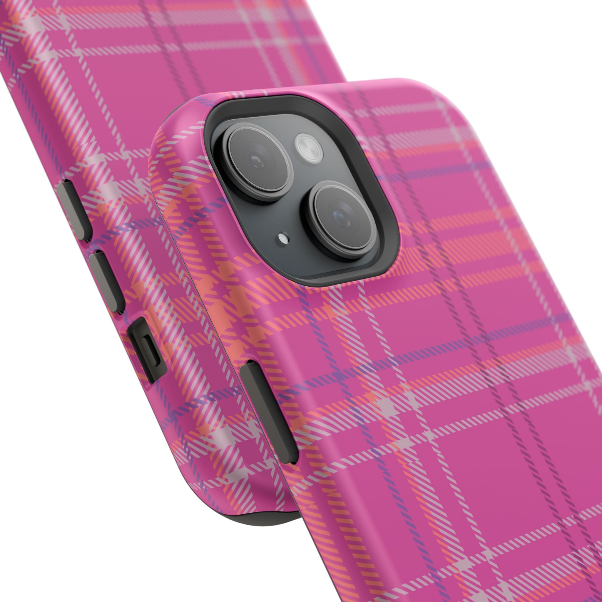 Berry Crush Plaid Magnetic Phone Case