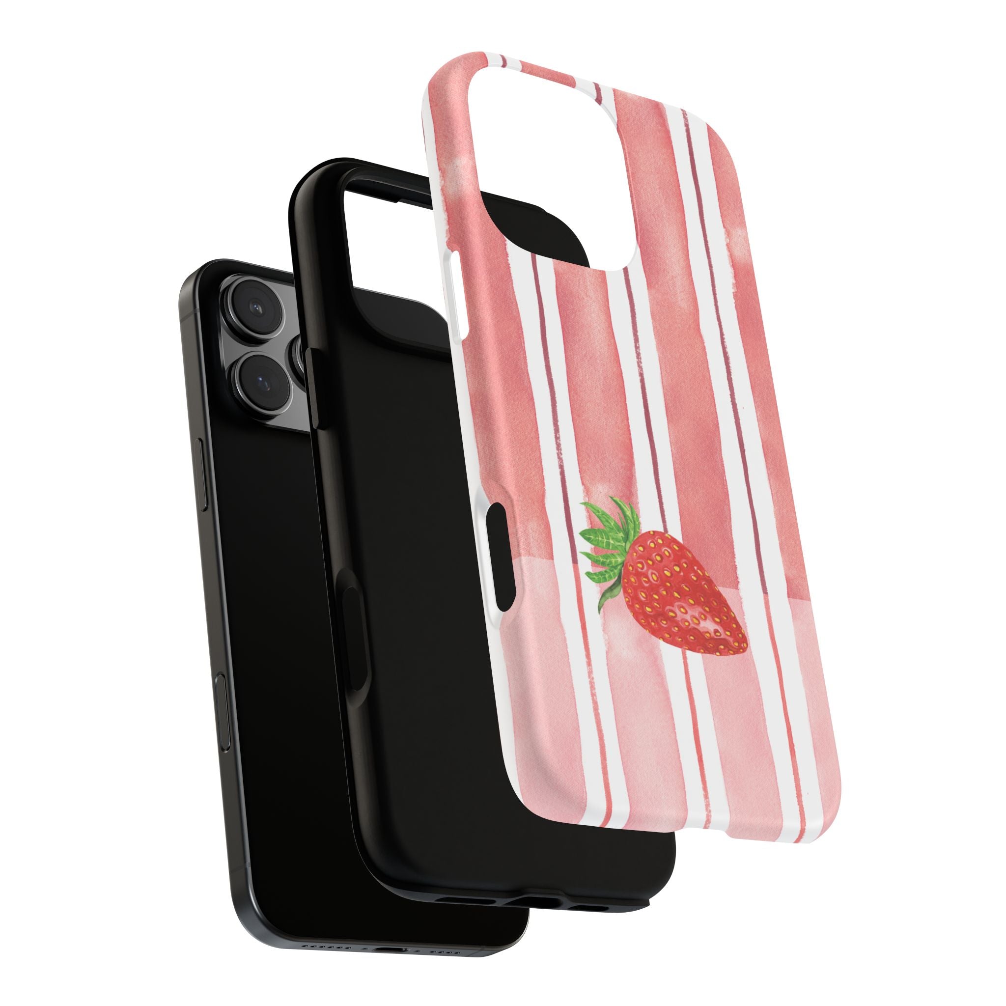 Strawberry Orchard Stripes Phone Case