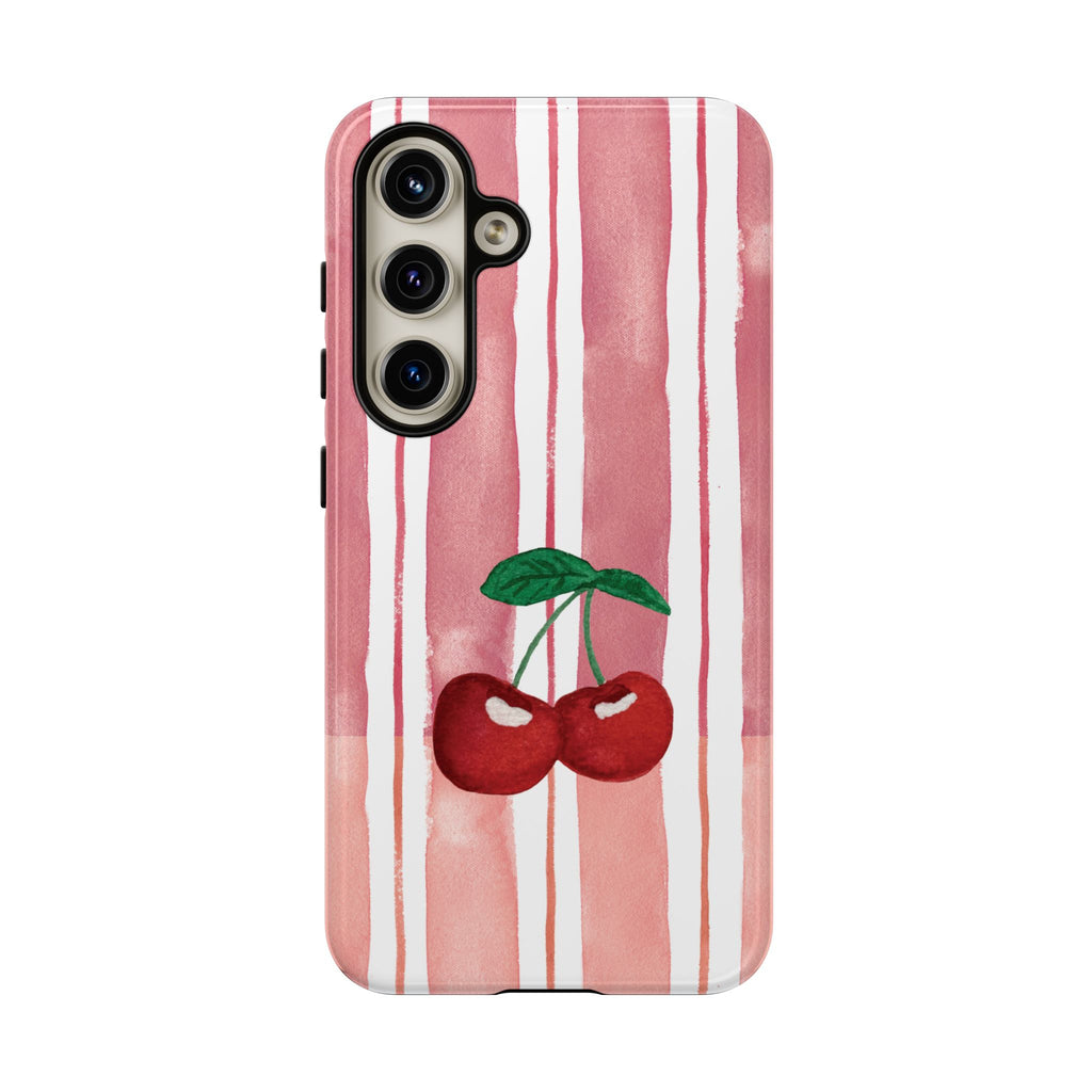 Cherry Orchard Stripes Phone Case