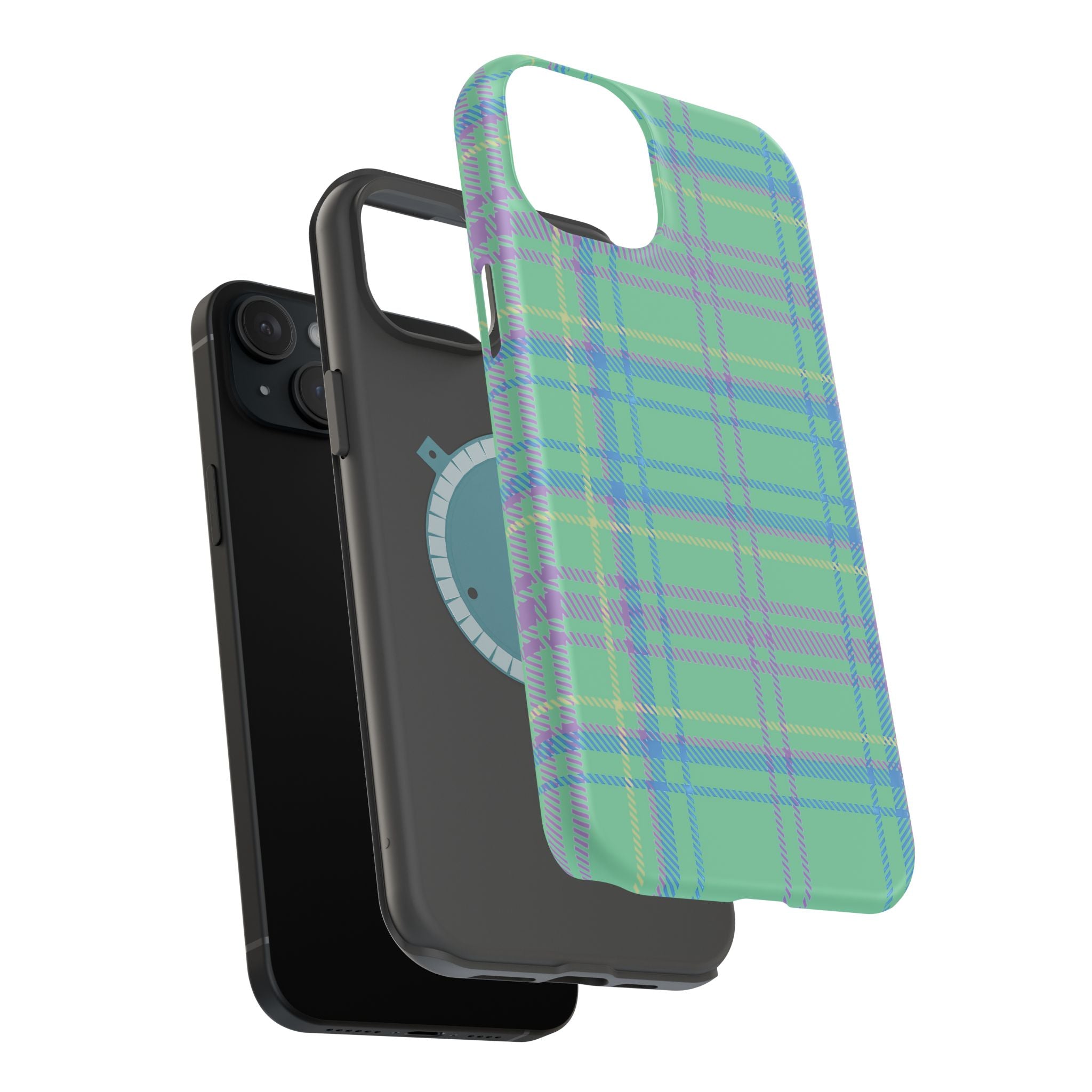 Fresh Energy Plaid Magnetic Phone Case