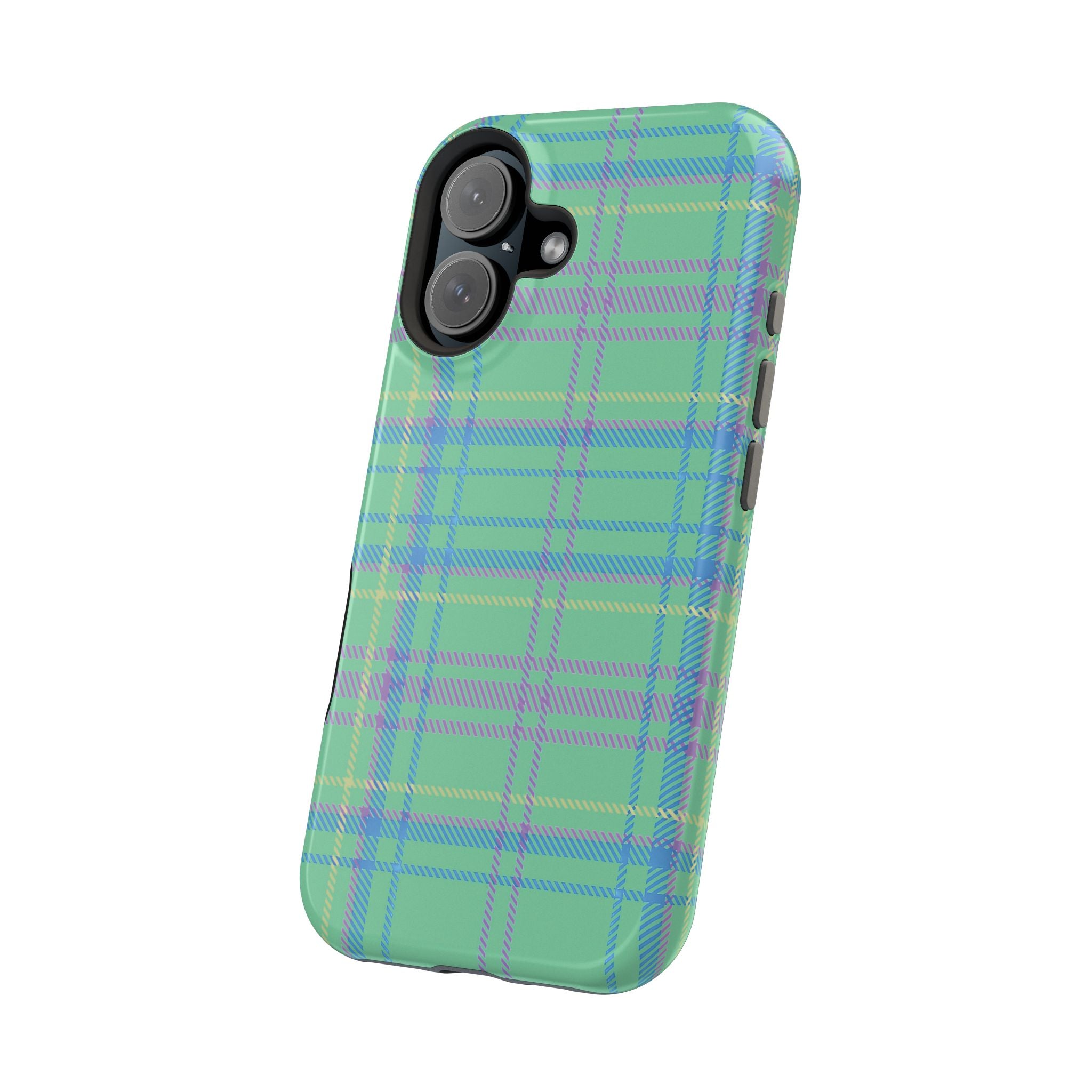 Fresh Energy Plaid Magnetic Phone Case