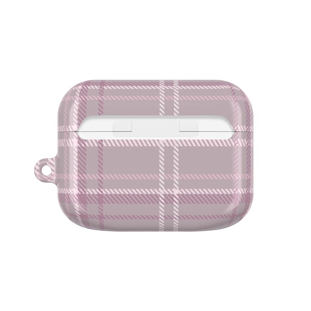 The Plaid Edit Mauve AirPod Case