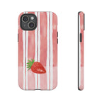 Strawberry Orchard Stripes Phone Case