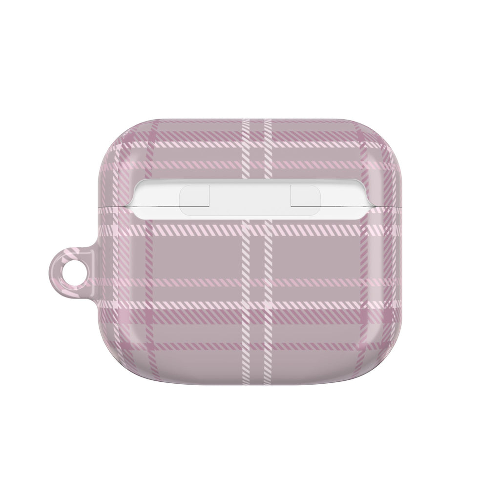 The Plaid Edit Mauve AirPod Case