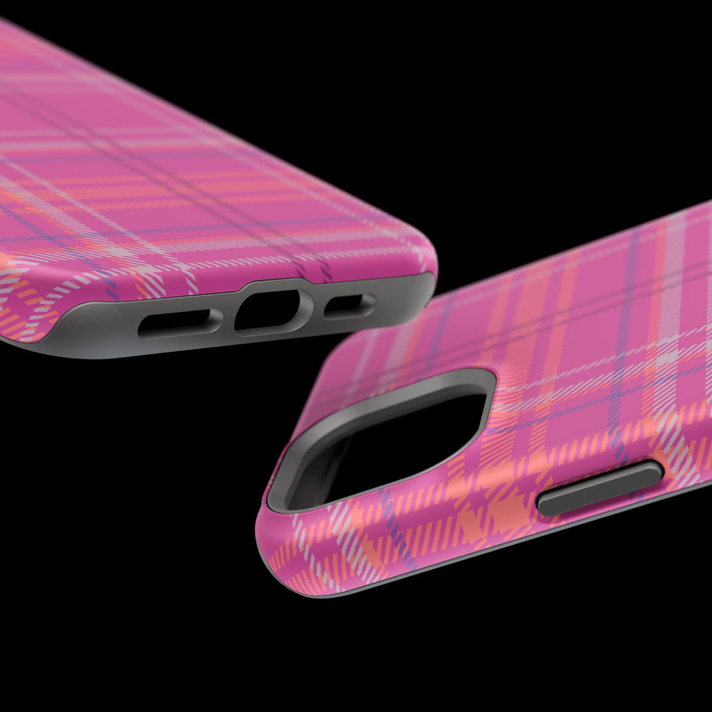 Berry Crush Plaid Magnetic Phone Case