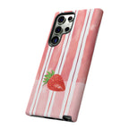 Strawberry Orchard Stripes Phone Case