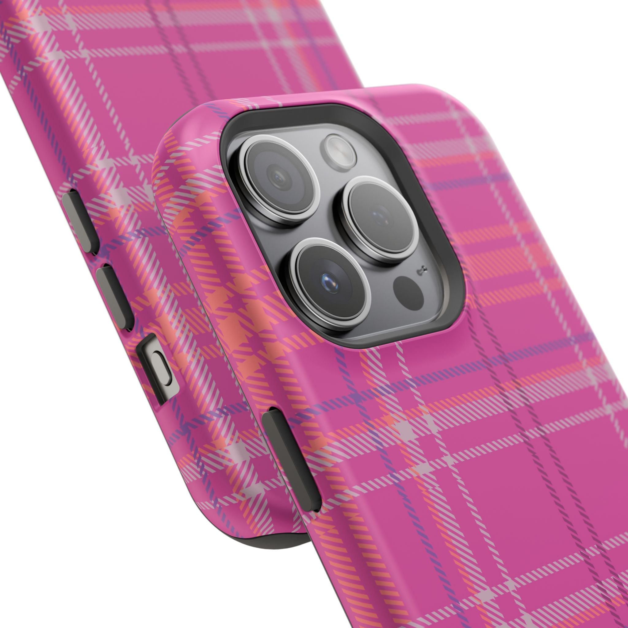 Berry Crush Plaid Magnetic Phone Case