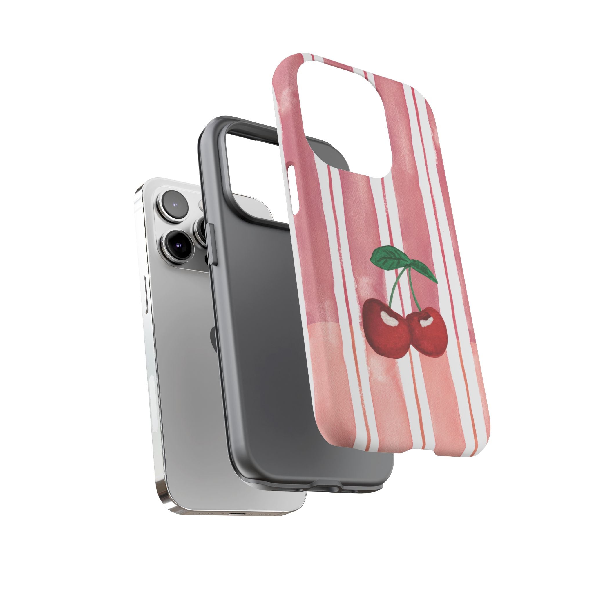 Cherry Orchard Stripes Phone Case