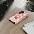 Strawberry Orchard Stripes Phone Case