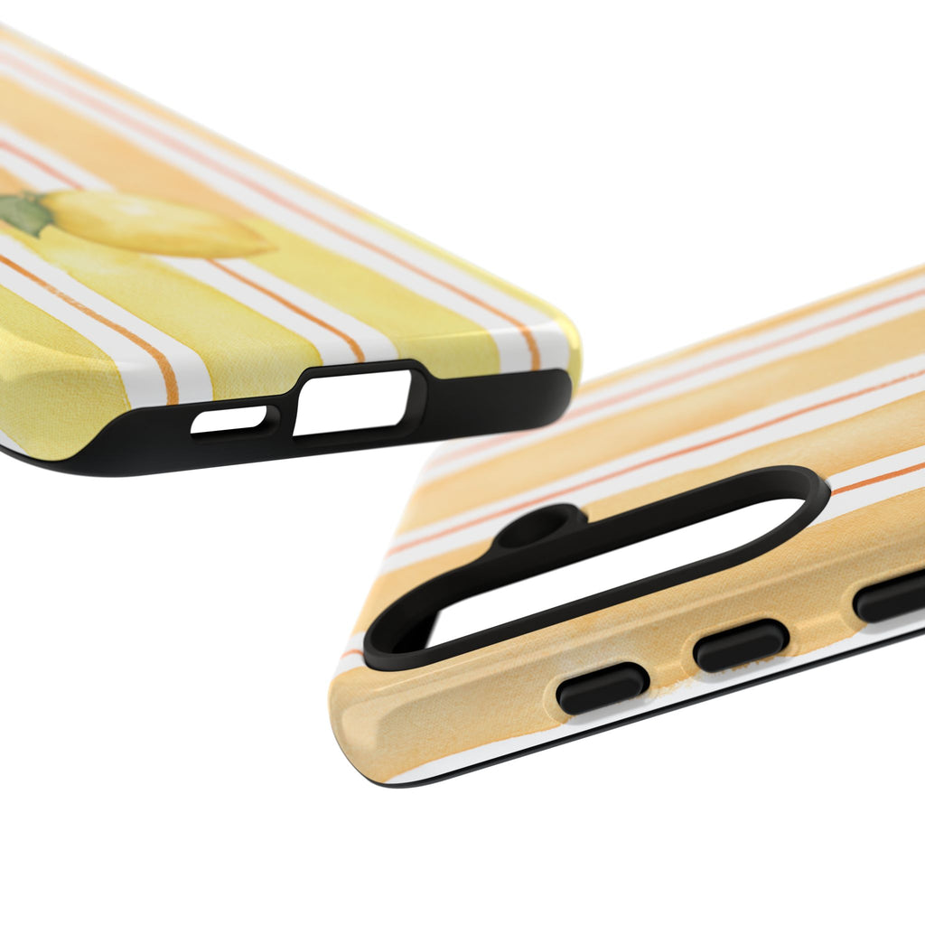 Lemon Orchard Stripes Phone Case