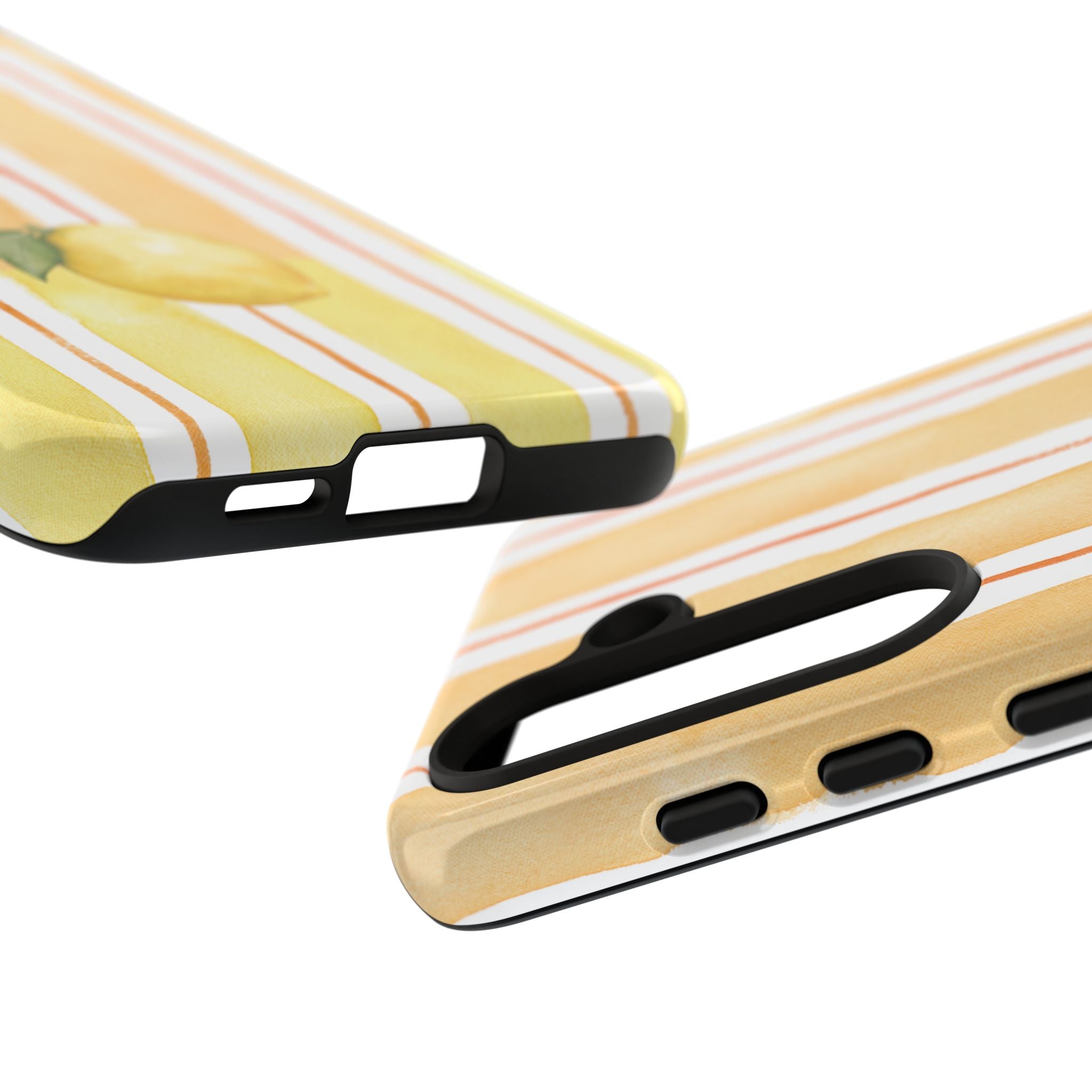 Lemon Orchard Stripes Phone Case