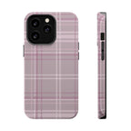 The Plaid Edit Mauve Phone Case