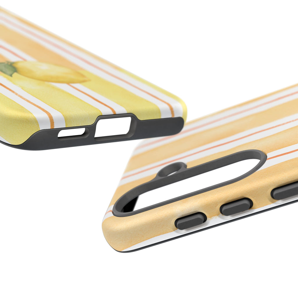 Lemon Orchard Stripes Phone Case