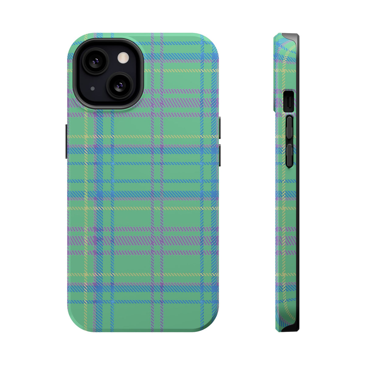 Fresh Energy Plaid Magnetic Phone Case