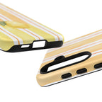 Lemon Orchard Stripes Phone Case