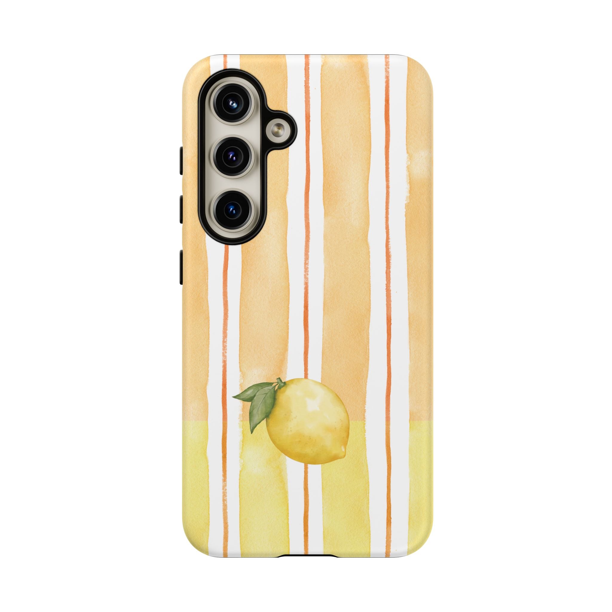 Lemon Orchard Stripes Phone Case