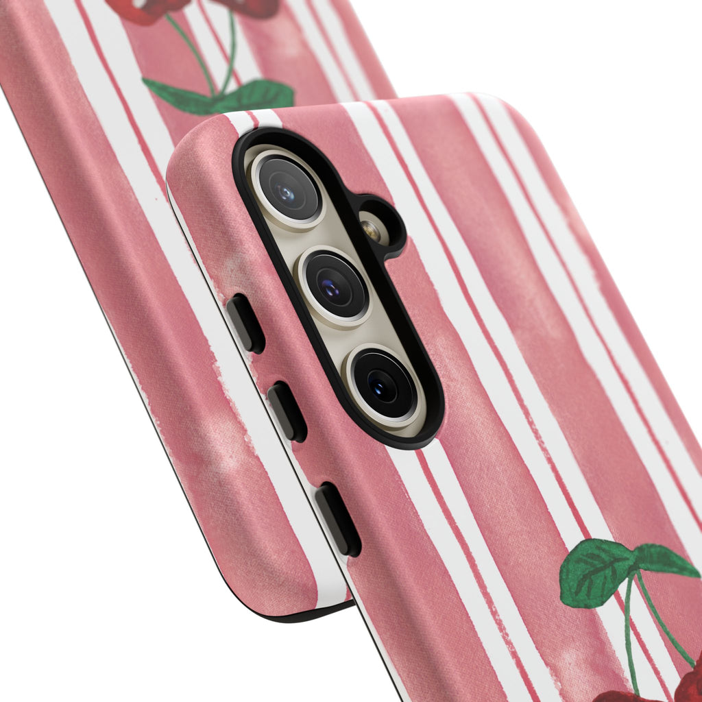 Cherry Orchard Stripes Phone Case