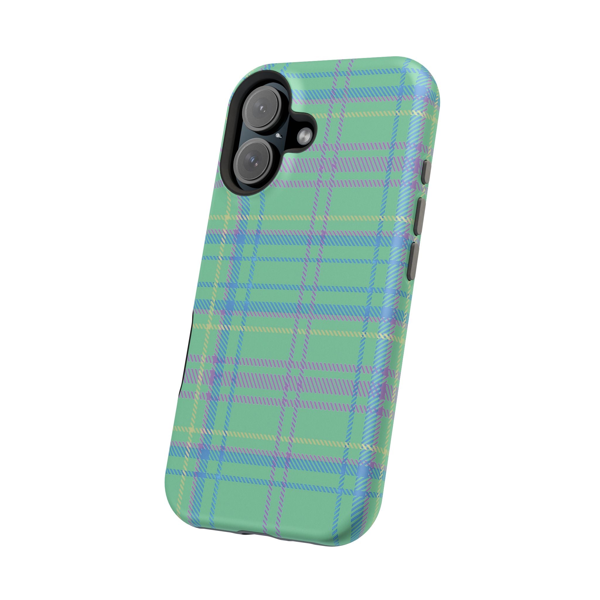 Fresh Energy Plaid Magnetic Phone Case