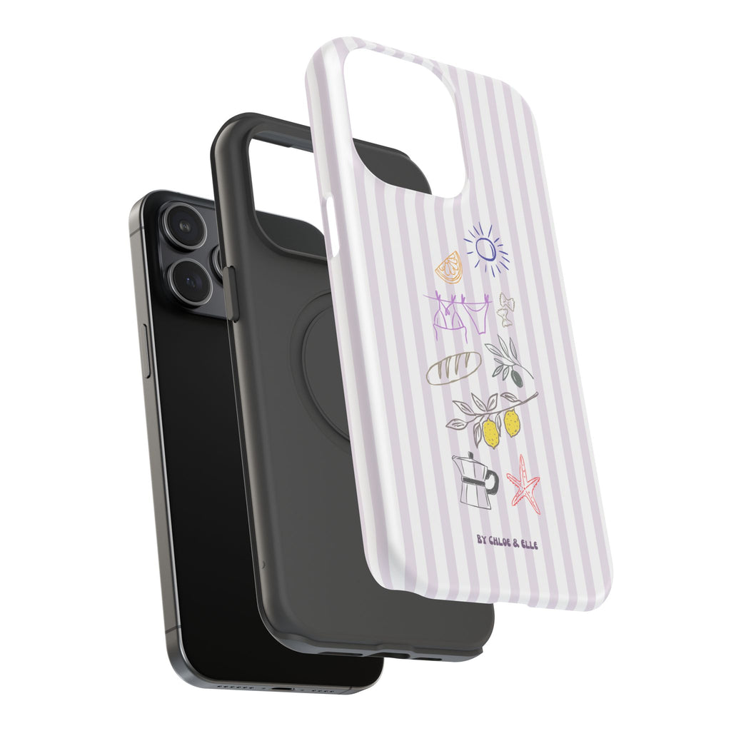 Amalfi Dreaming Petunia Phone Case