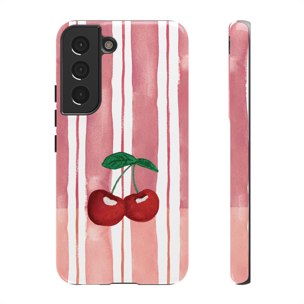 Cherry Orchard Stripes Phone Case
