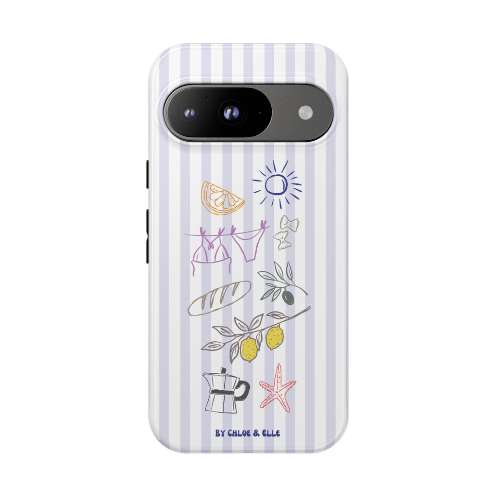 Amalfi Dreaming Blue Waters Phone Case