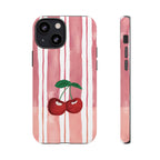 Cherry Orchard Stripes Phone Case