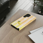 Lemon Orchard Stripes Phone Case