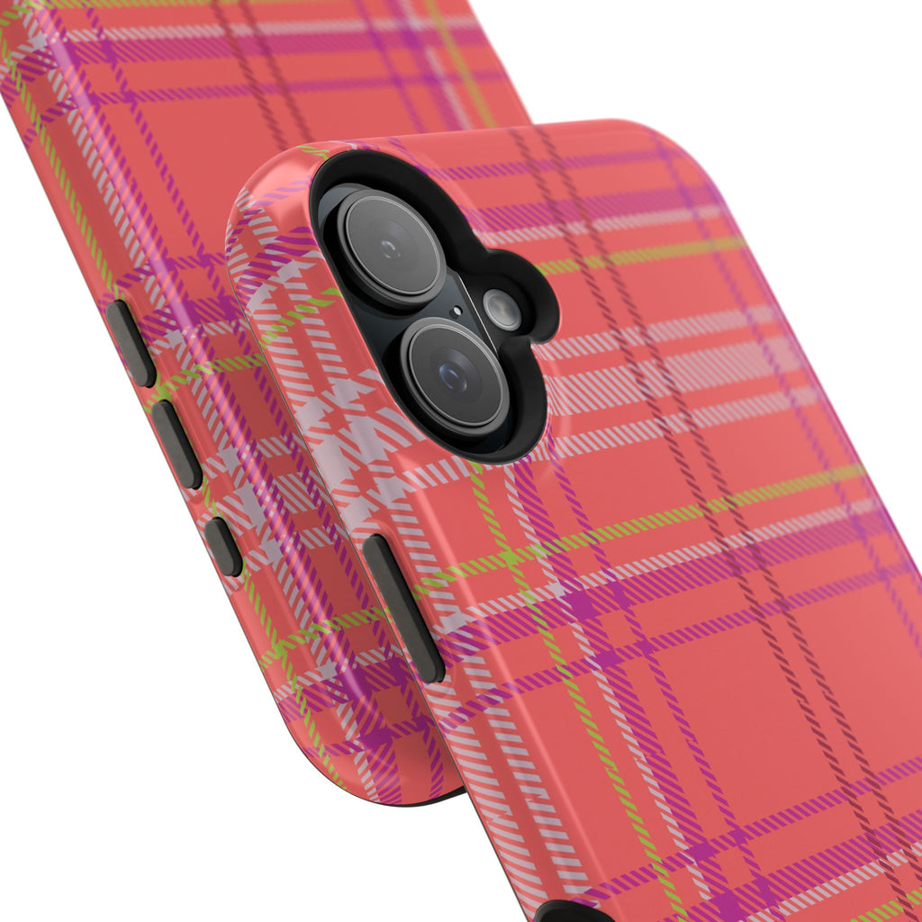 Golden Girl Plaid Magnetic Phone Case