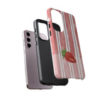Strawberry Orchard Stripes Phone Case