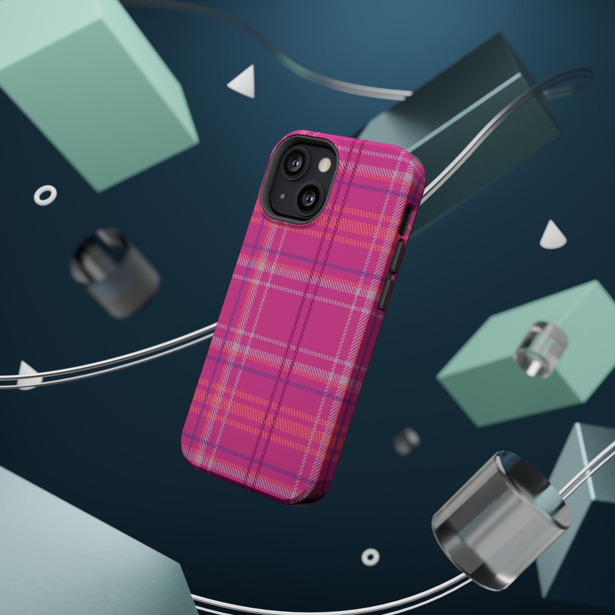 Berry Crush Plaid Magnetic Phone Case